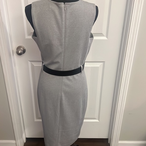 Calvin Klein Gray Belted Sheath Dress - Picture 3 of 4